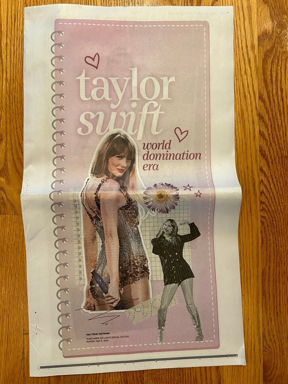 Taylor Swift World Domination Era USA Today Collectible newspaper 5/5/24